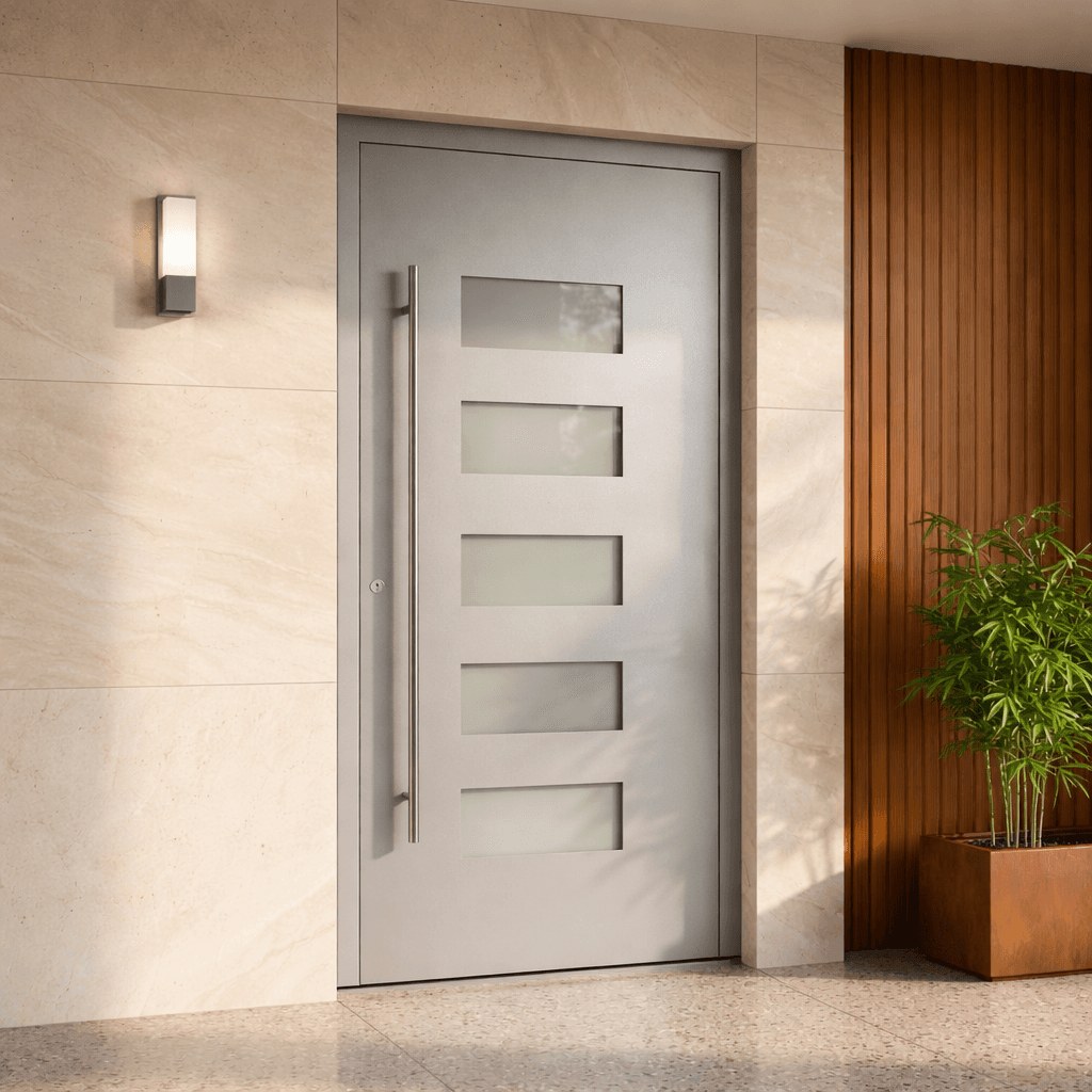 Metron — light door with geometric design
